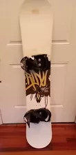 DAKINE Snowboard 149cm with BURTON FreeStyle Junior Jr Hardware Bindings