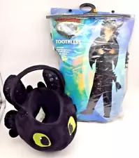 How To Train Your Dragon Kids Toothless Hooded Halloween Costume S 4-6 & Bucket