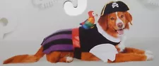 Hyde and Eek Boutique Pet Pirate Set with Parrot & Hat Dog Costume Outfit