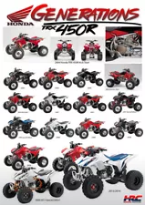 Honda TRX 450R Generations Poster Banner Flyer Picture Canvas Decal TRX450R