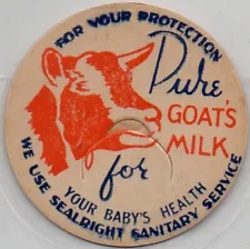 Milk Bottle Cap - Pure Goat's Milk For Your Baby's Health - WE USE SEALRIGHT