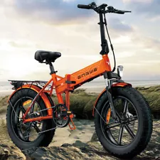 ENGWE EP-2 PRO 1000W Folding Electric Bicycle 7-Speed All Terrain Ebike 30mph