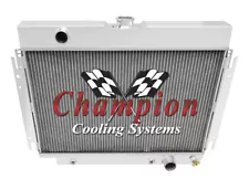 WR Champion 3 Row Radiator P/S Notched-1964-1967 Chevrolet Chevelle V8 Eng