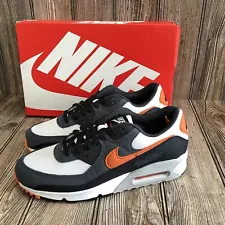 Nike Air Max 90 White Orange Black DM0029-101 Men's Size 8.5 New 2022 SALE!!