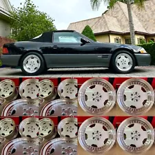 17 INCH MERCEDES RIMS DEEP DISH HAMMER 129 SET 4 NEW FITS SL320 SL500 SL600 AMG