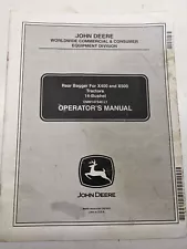 JD JOHN DEERE OPERATORS MANUAL REAR BAGGER FOR X400 X500 TRACTORS OMM147540