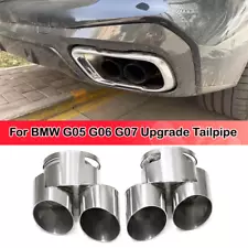 1Pair Rear End Dual Exhaust Muffler Tailpipes for BMW X5 G05 X6 G06 X7 G07