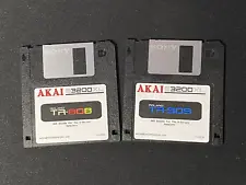 TR-808 & TR-909 Sounds for Akai S3000 Series Drum Kit Sample Pack Floppy Disk