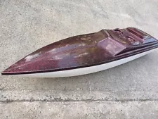 Large RC Boat Hull, Gas, Sparkle Coat, 50", Fiberglass, Carbon Fiber