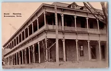 Keosauqua Iowa IA Postcard Hotel Manning Exterior Building c1910 Vintage Antique