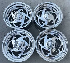 17x8 Eagle Alloy 203 Polished w/ Center Caps 5x5.5 / 5x4.75 Ford / Chevy