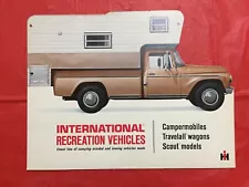 1968 INTERNATIONAL "CAMPERMOBILES SCOUT TRAVELALL" Truck Dealer Sales Brochure