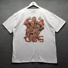 Gennady Golovkin GGG Boxing T-Shirt Mens XL Short Sleeve Graphic Crew Neck White