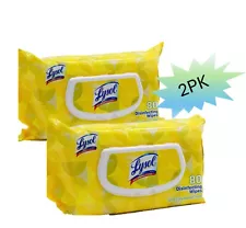 LYSOL Disinfecting Wipes - Lemon & Lime Blossom Flatpack 80 ct. (Pack of 2)