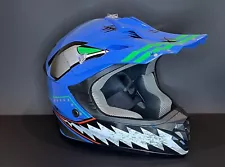 TCMT Youth Medium-Size DOT Off-Road Motocross Helmet With Sun Visor