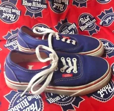 Women's Size 5- Rare VANS Authentic x Pabst Blue Ribbon PBR