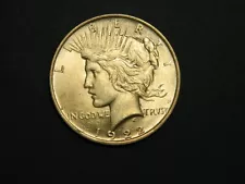 1922 Peace Dollar AU+ Bright White Nicel Free Shipping