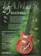 Hamer Newport Pro Series electric guitar 1999 advertisement 8 x 11 ad print