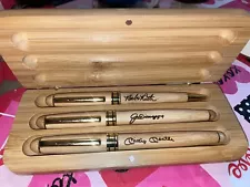 BABE RUTH, JOE DIMAGGIO, & MICKEY MANTLE PEN SET - AUTOGRAPH