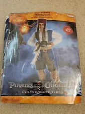 Pirates Of The Caribbean Jack Sparrow Boys Halloween Costume Size 7-8 BRAND NEW