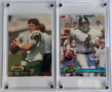 1991 Topps Stadium Club Brett Favre Rookie Card #94 & High Number RC #683