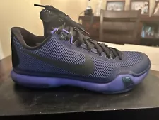 Kobe 10 “Blackout “Black/Persian Violet Size 11.5; Kobe X; 705317-005