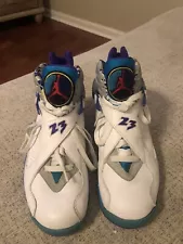 Jordan 8 Retro White Aqua 2007 (Sz 7 Women’s) 316836-161 Used