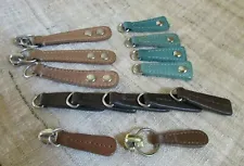 ASSORTED LEATHER ZIP PULLS or ZIPPER SLIDERS (sold individually)