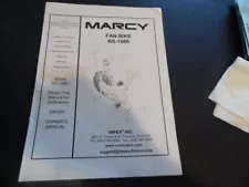 Owner's Manual for Marcy FAN BIKE MODEL NS-1000 040520 FREE SHIPPING