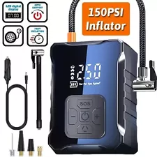 150 PSI Digital Tire Inflator Car Air Pump Compressor Electric Portable Auto 12V