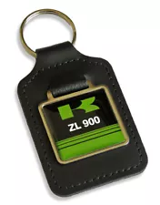 Keyfob for Kawasaki ZL 900 Eliminator Key Leather Keyring ZL900 Green/Black Fob