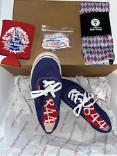 VANS Pabst Blue Ribbon Shoes sz 6 MENS Original Box & Extras NEW