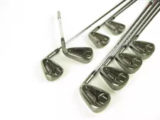 Adams Idea Black CB2 Forged iron set 4-PW+GW BROKEN 5 Iron shaft w/ Steel Stiff