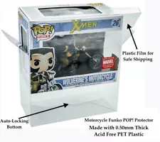 0.50mm Box Protector For FUNKO POP! Motorcycle Fits Wolverine Daryl Dixon Lloyd