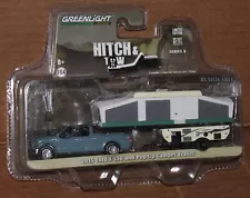 GREENLIGHT HITCH & TOW 2015 FORD F-150 AND POP-UP CAMPER TRAILER 1:64 SCALE