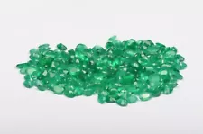 Natural GREEN ONYX 4x6mm Oval Cut Green Color Untreated Loose Gemstone for sale