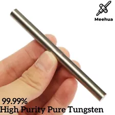 1pcs 99.999% High Purity Pure Tungsten Rod W Metal Solid Rod Dia 0.1mm - 15mm