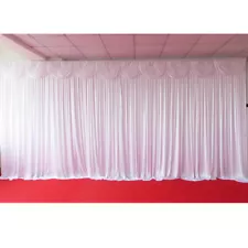 Wedding Backdrop Curtain With Swags for Sale (6m x 3m with swags) WHITE