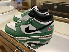 Nike Dunk SB Low Heineken Sneakers Green Us7.5 AUTHENTIC