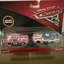 Disney Pixar CARS 3 THUNDER HOLLOW DEMO DERBY TAILGATE and CIGALERT RARE VHTF