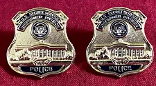 US SECRET SERVICE PINS - UNIFORMED DIVISION MINIATURE BADGE - LOT OF TWO PINS