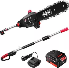 8'' Cordless Pole Saw 4AH Battery Powered Pole Saws 13-Foot Reach Chain for Tree