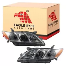 2007-2009 Toyota Camry Headlight Assembly Set, Driver & Passenger, Eagle Eyes (For: 2009 Toyota Camry LE)