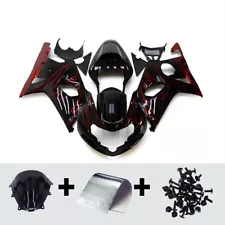 Red Black Motorcycle Bodywork Kit For Suzuki GSXR1000 2000 2001 2002 Fairings