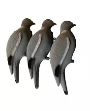 Pigeon Hunting Decoys, Hunting Decoys, Fully Flocked Pigeon Decoys 3 Pack.