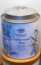 EMPTY Whittard Tea Tin Caddy Alice in Wonderland Motif Collectible Reusable