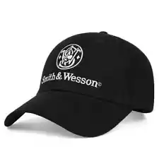 Smith & Wesson Embroidered Adjustable Baseball Cap For Gun Range Enthusiasts