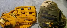 Wilson A2000 Catchers Mitt + 1 "2 MITTS" USED