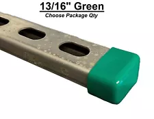 Plastic Safety End Caps for Unistrut Channel 1-5/8''x (Choose Height & Color)