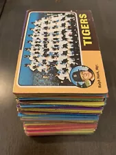 1975 Topps (124) Partial Set Lot MLB Baseball Cards Low Grade - VG No Duplicates